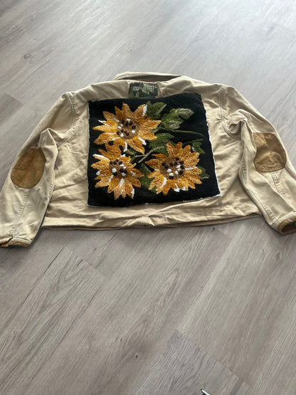 ‘Floral Fisherman’ cropped jacket