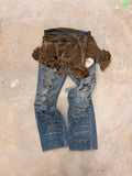 Torn tribal jeans