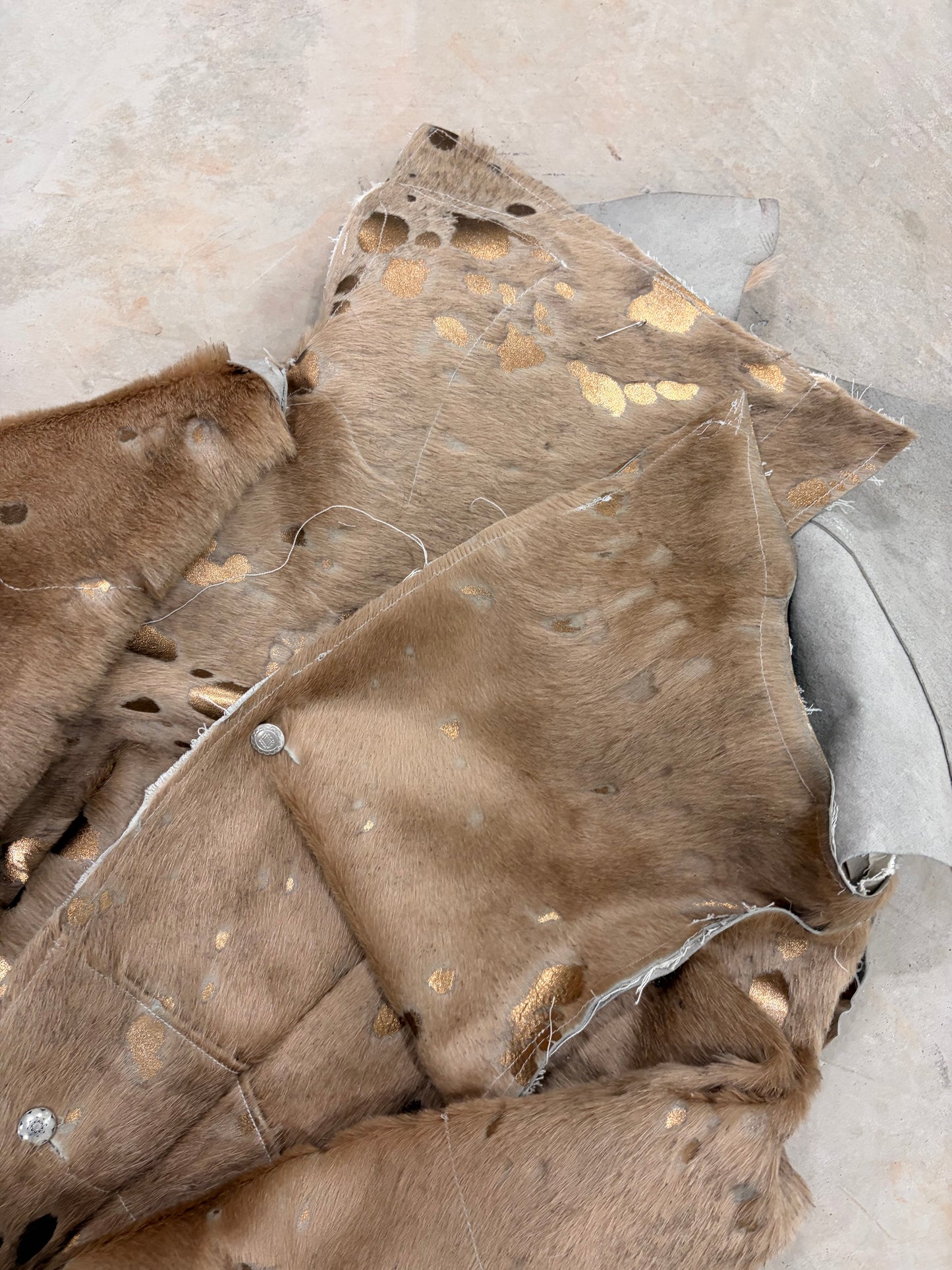 Gold foil boulder jacket