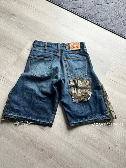 Camo flare baggy jorts