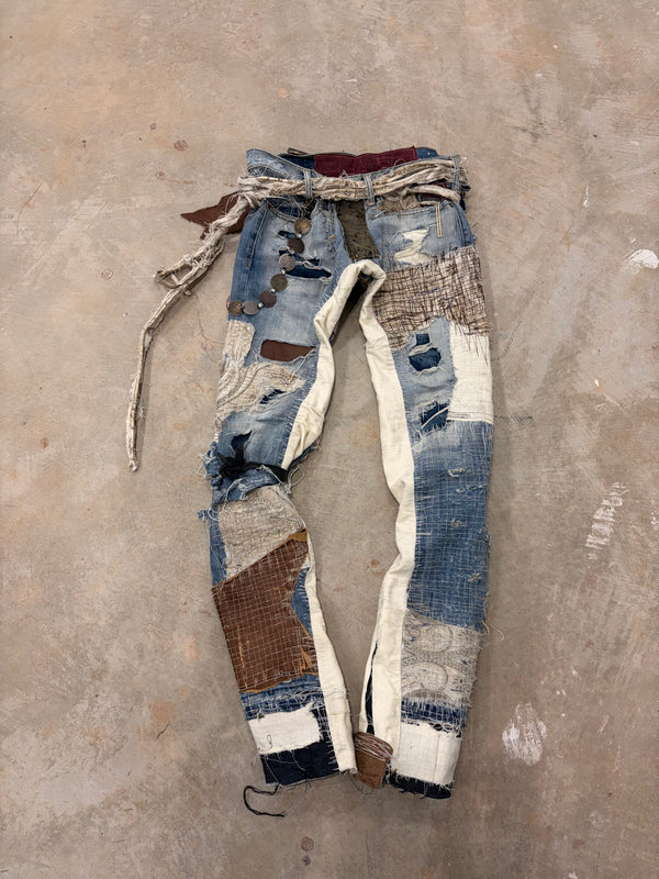 BORO SKINNY JEANS