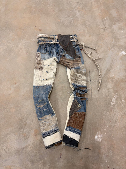 BORO SKINNY JEANS